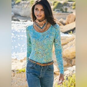 Peruvian Connection Giverny Nights Long Sleeve Tee